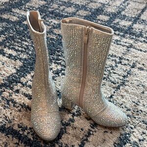 EUC toddler sparkle boots size 12 great for holidays